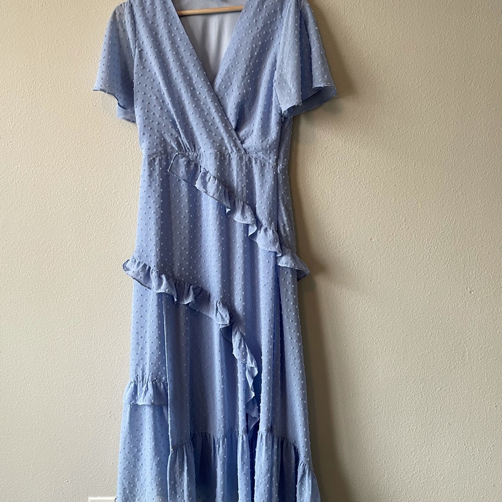 Light blue midi dress